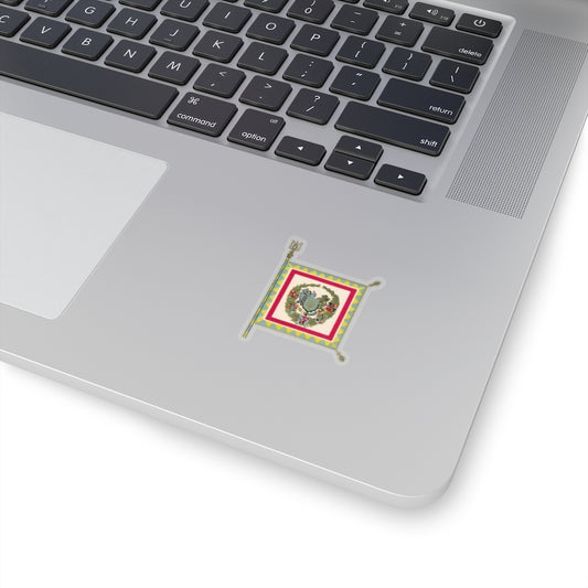 Ukraine Coat of Arms Banner IV Sticker