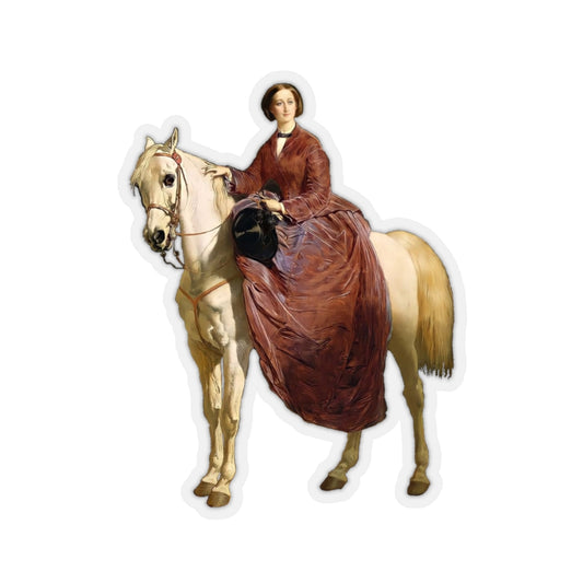 Empress Eugenie on Horseback Sticker