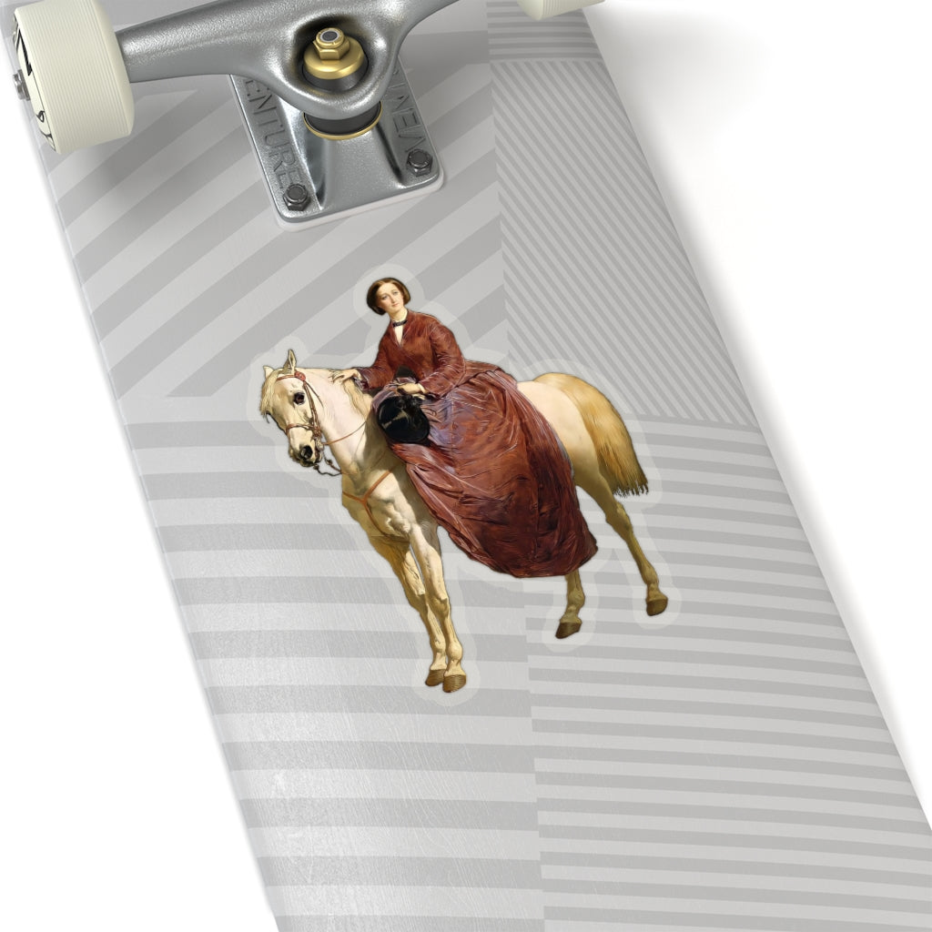 Empress Eugenie on Horseback Sticker