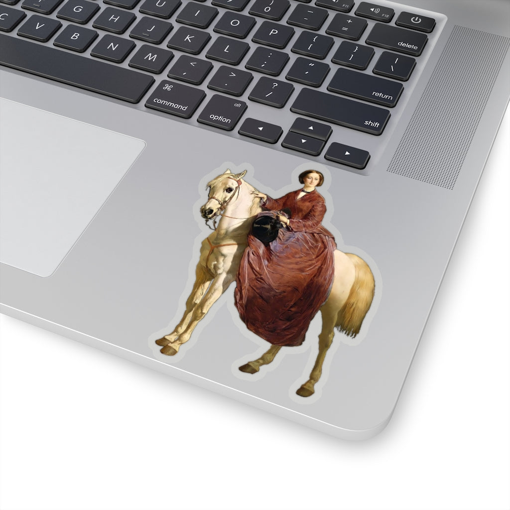 Empress Eugenie on Horseback Sticker