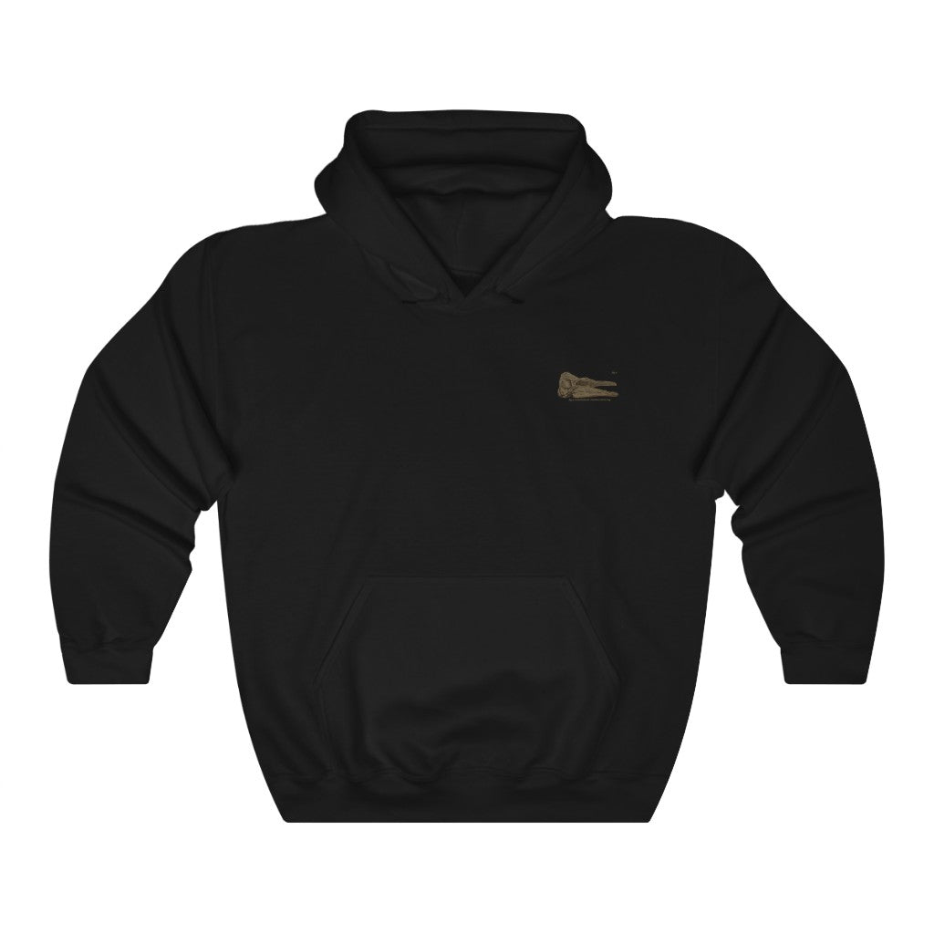 Short-finned Pilot Whale Skull Profile Hoodie