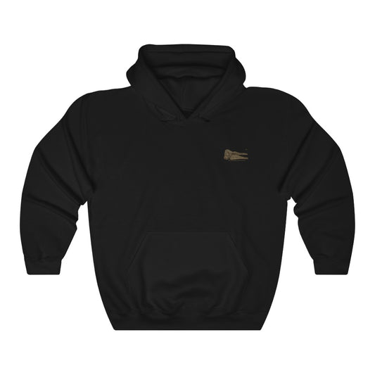 Short-finned Pilot Whale Skull Profile Hoodie