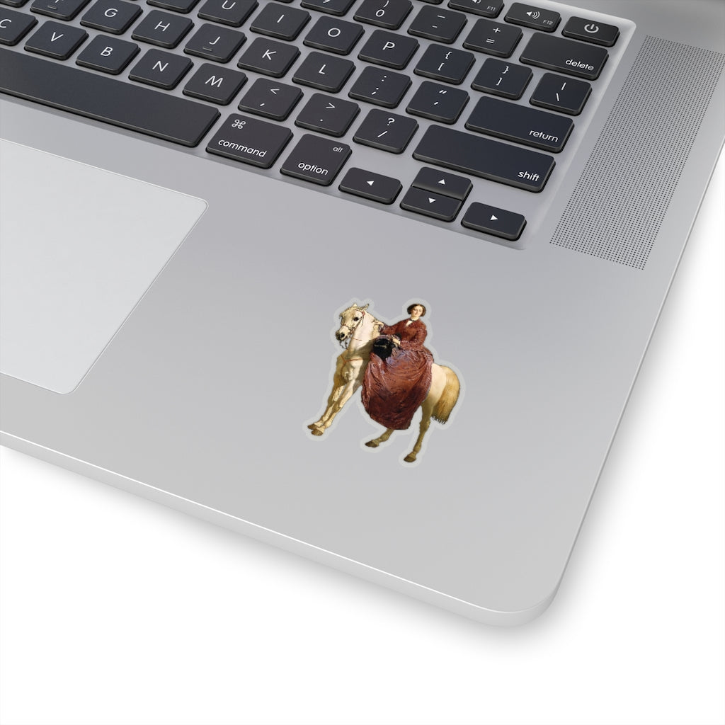 Empress Eugenie on Horseback Sticker
