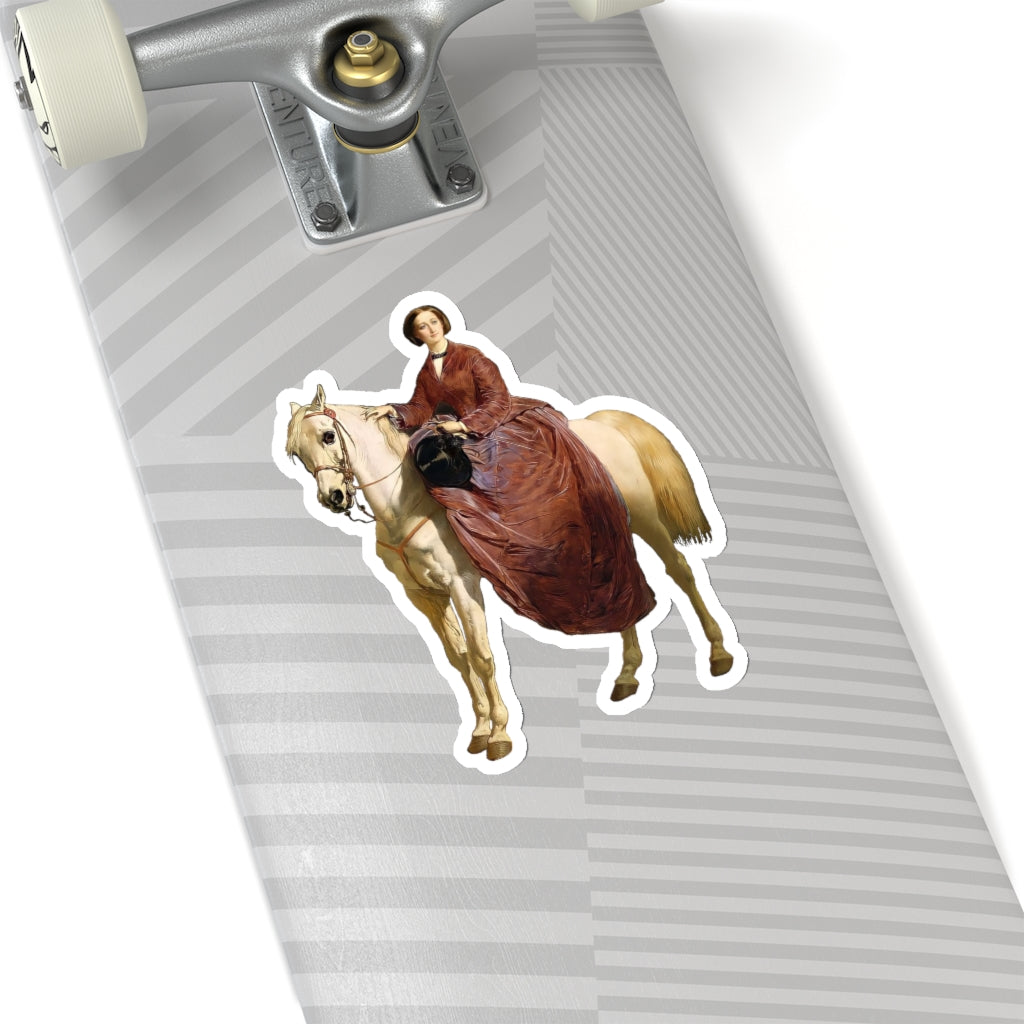 Empress Eugenie on Horseback Sticker