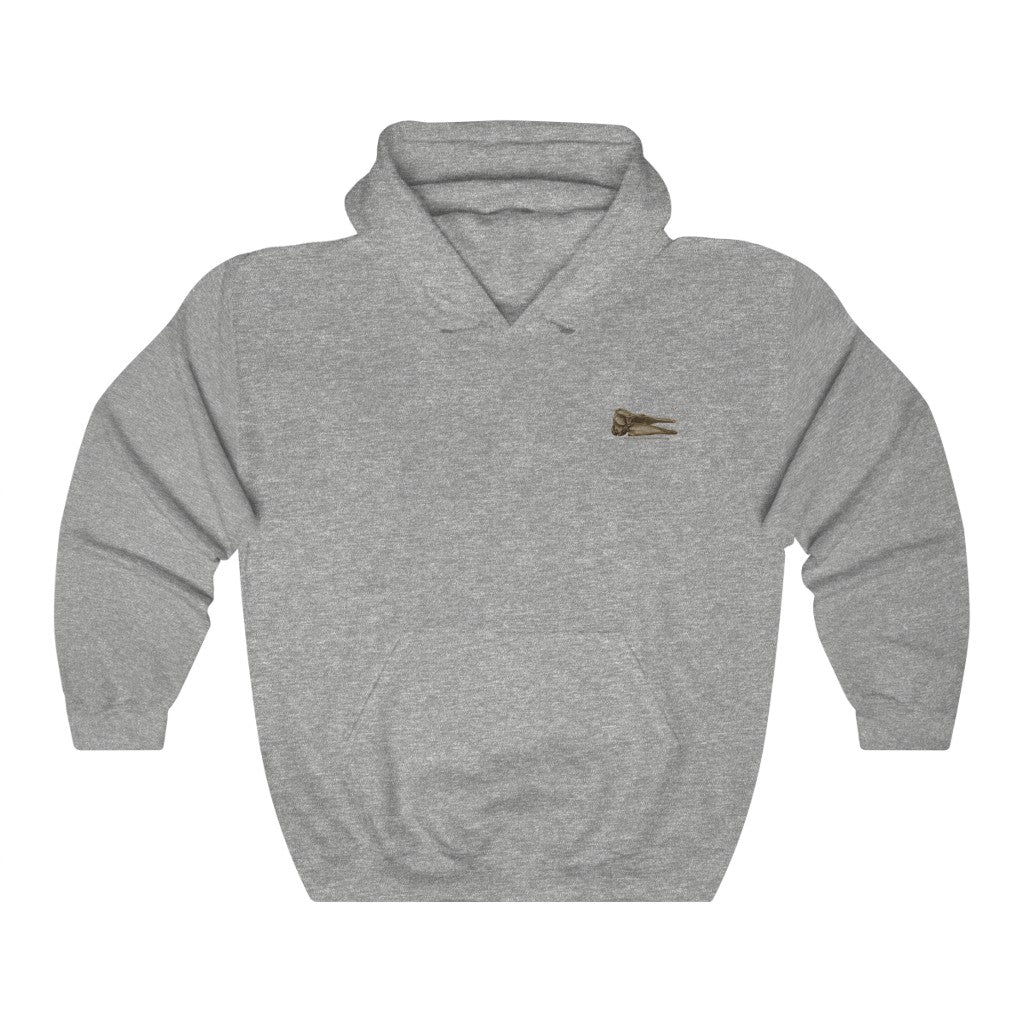 Short-finned Pilot Whale Skull Profile Hoodie