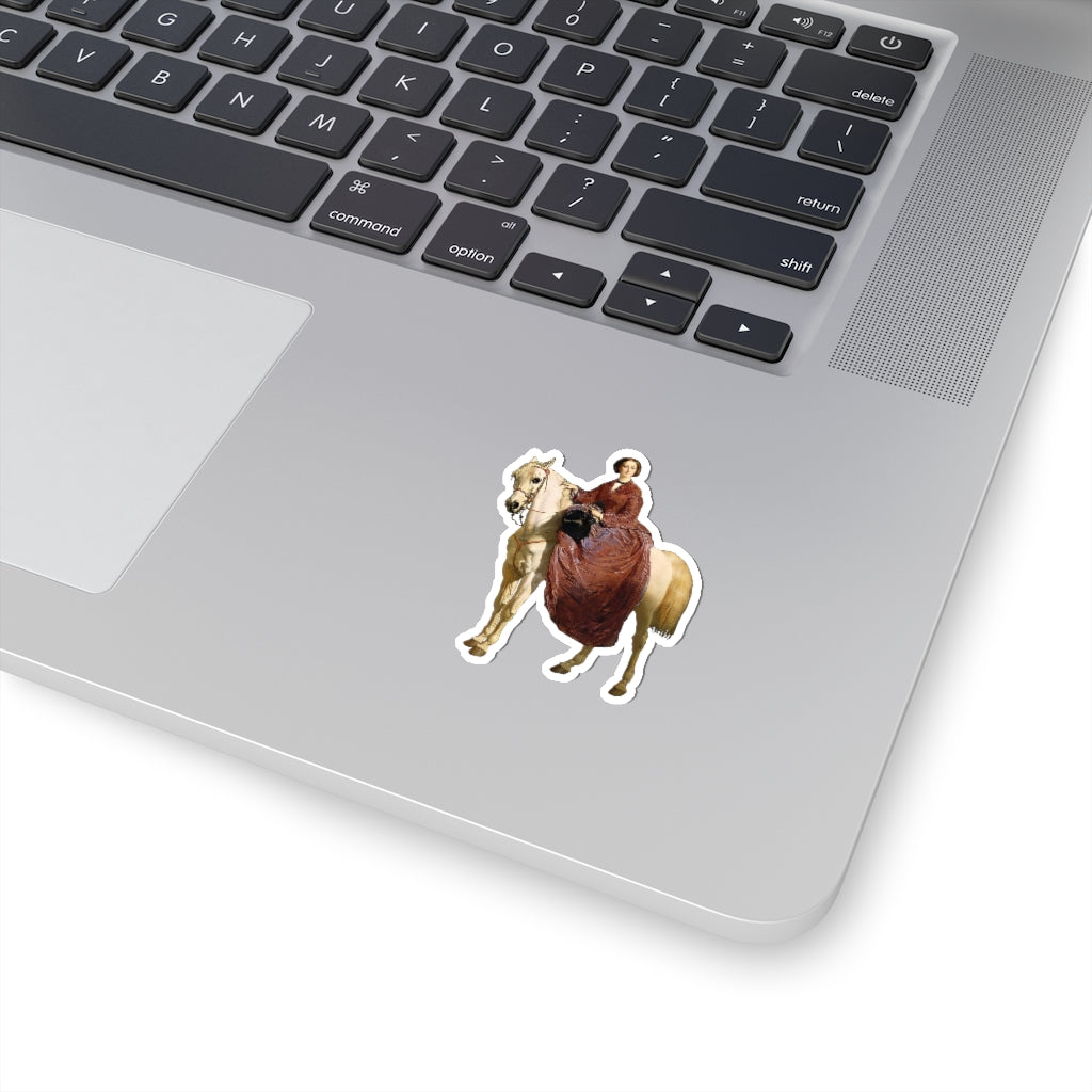 Empress Eugenie on Horseback Sticker