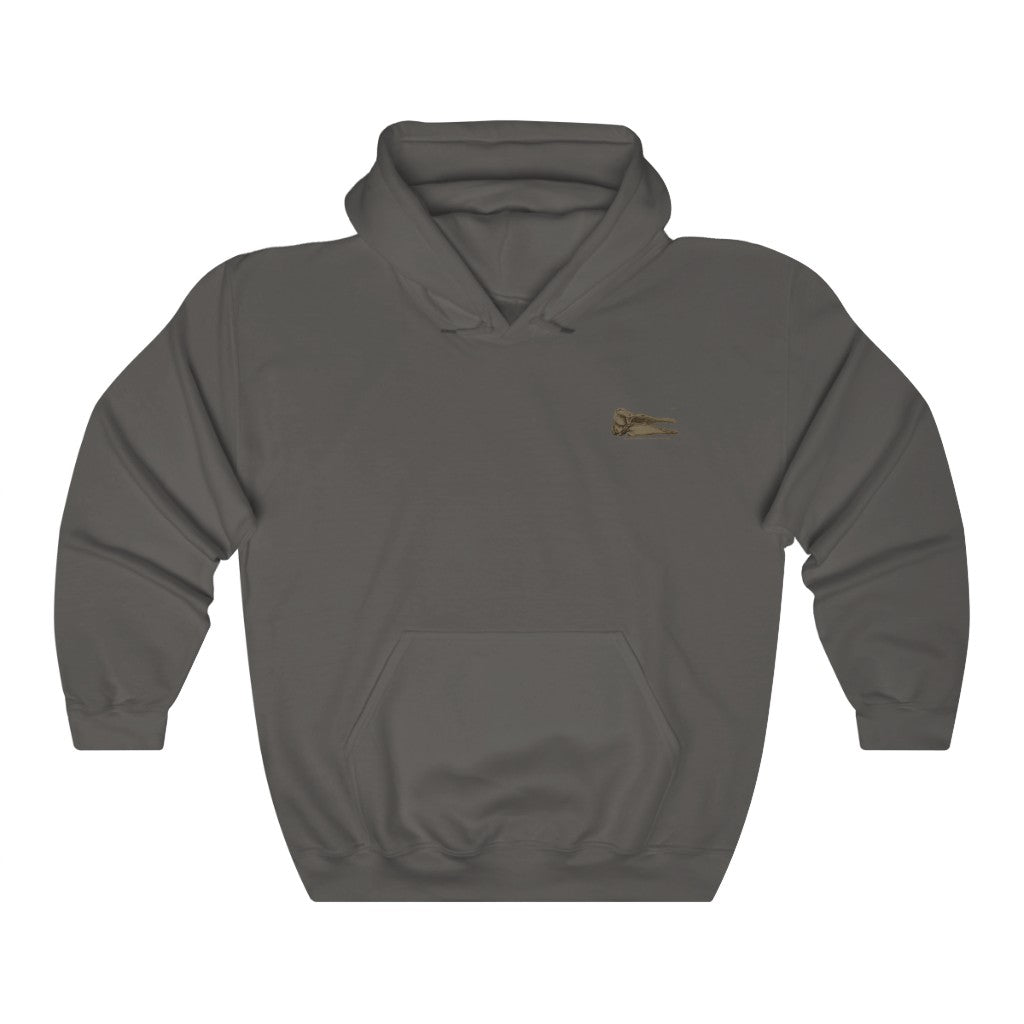 Short-finned Pilot Whale Skull Profile Hoodie