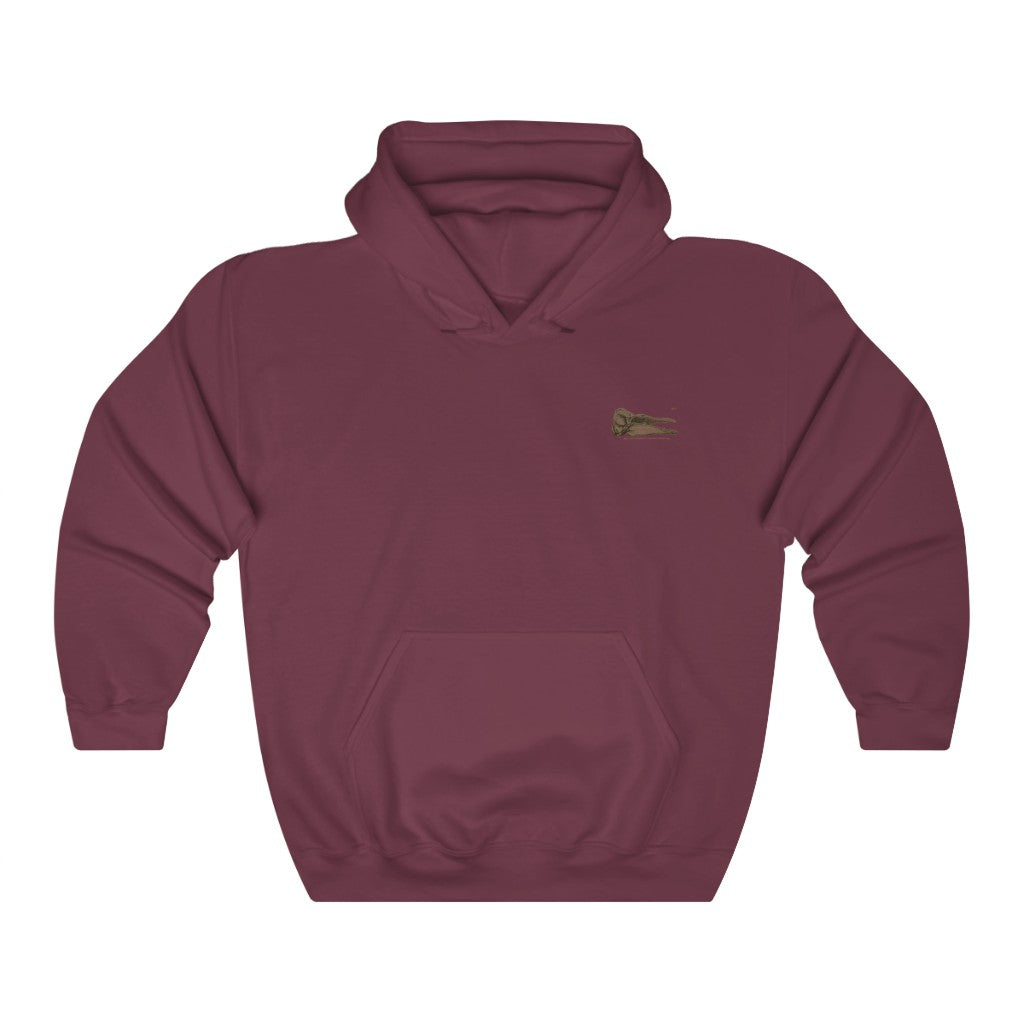 Short-finned Pilot Whale Skull Profile Hoodie