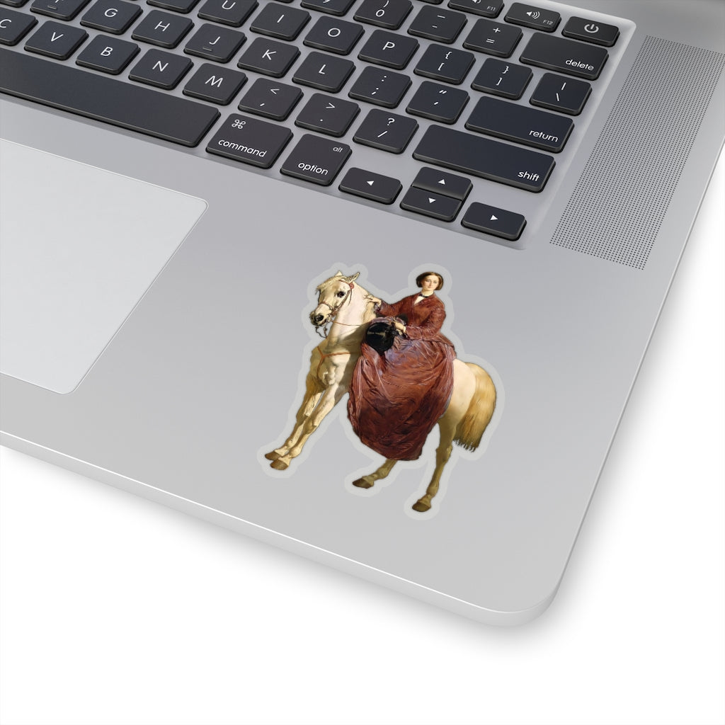 Empress Eugenie on Horseback Sticker