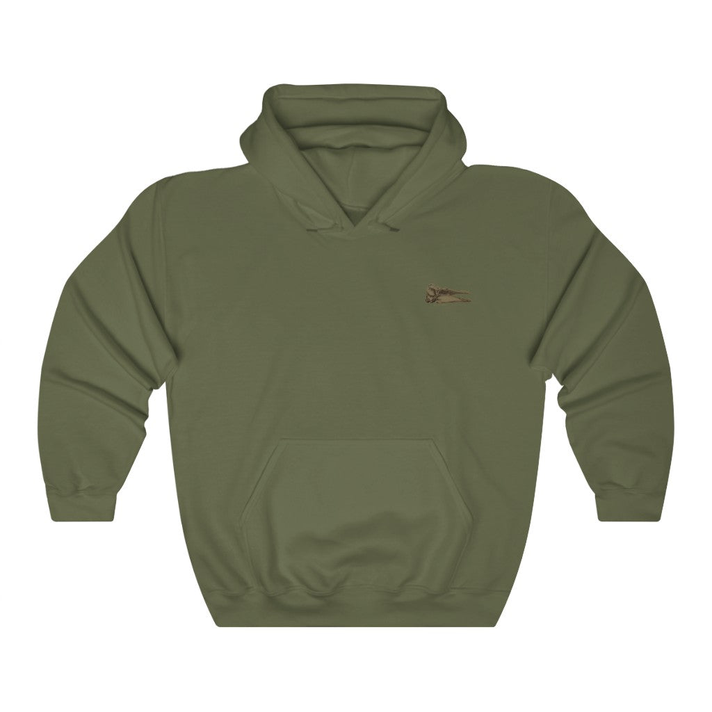 Short-finned Pilot Whale Skull Profile Hoodie