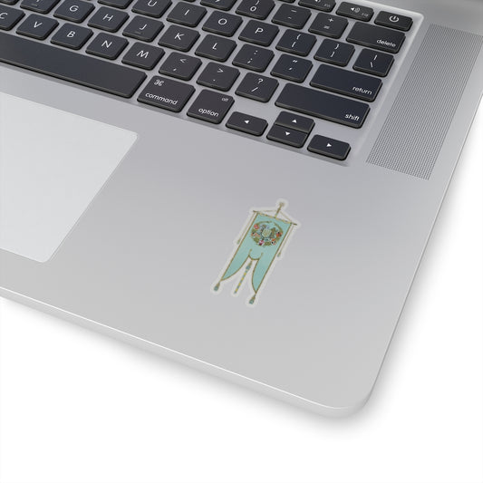 Ukraine Coat of Arms Banner I Sticker