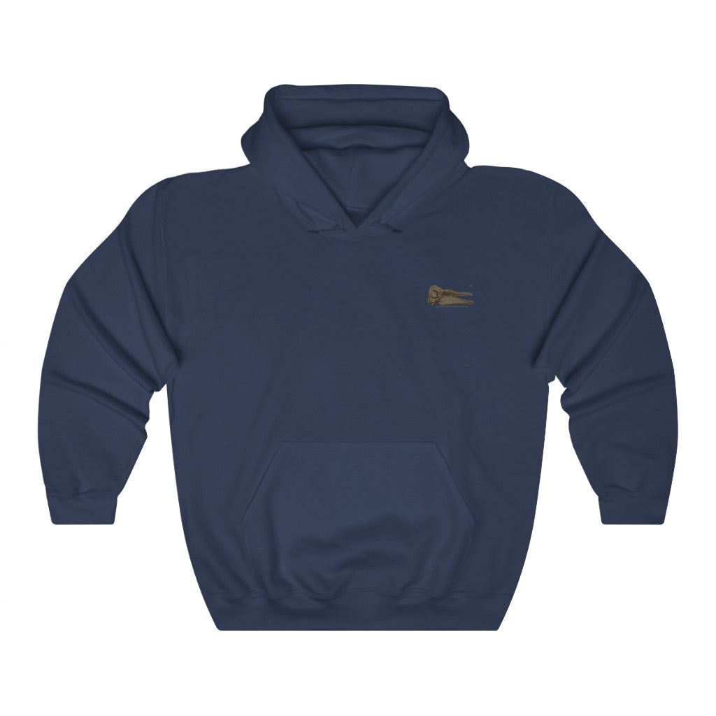 Short-finned Pilot Whale Skull Profile Hoodie