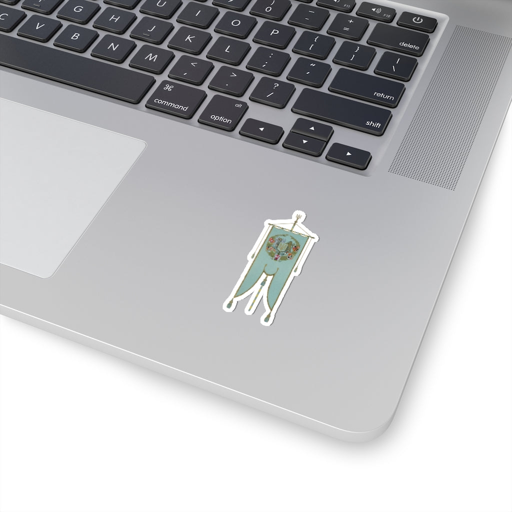 Ukraine Coat of Arms Banner I Sticker